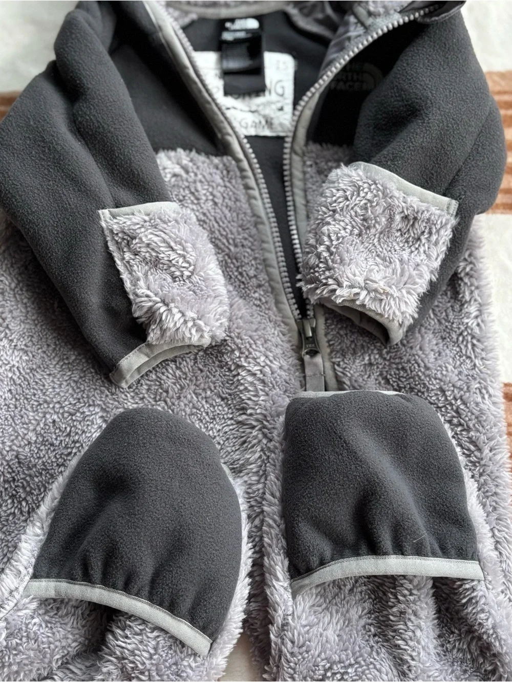 The North Face soft gray