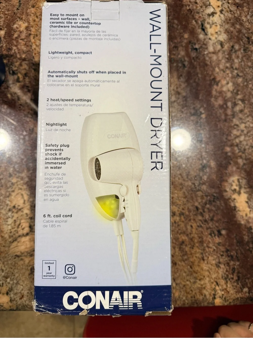 Conair wall mount