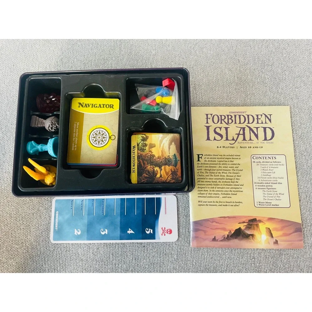 Forbidden Island Board Game Gamewright 2010 Cooperative Family Strategy Complete
