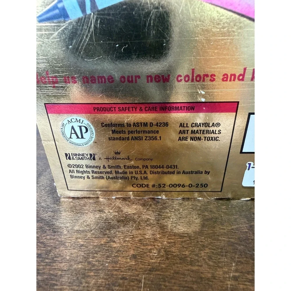 Crayola box opened
