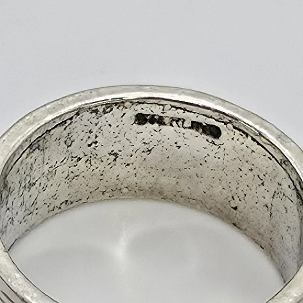 Vintage BELL TRADING POST Ring 925 Sterling Silver Asymmetrical Cutouts Size 5
