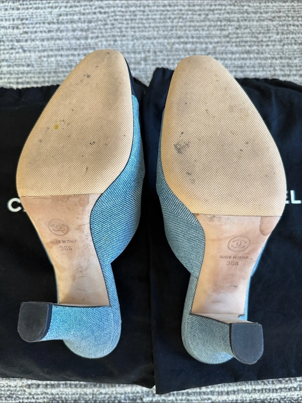 CHANEL slip mules