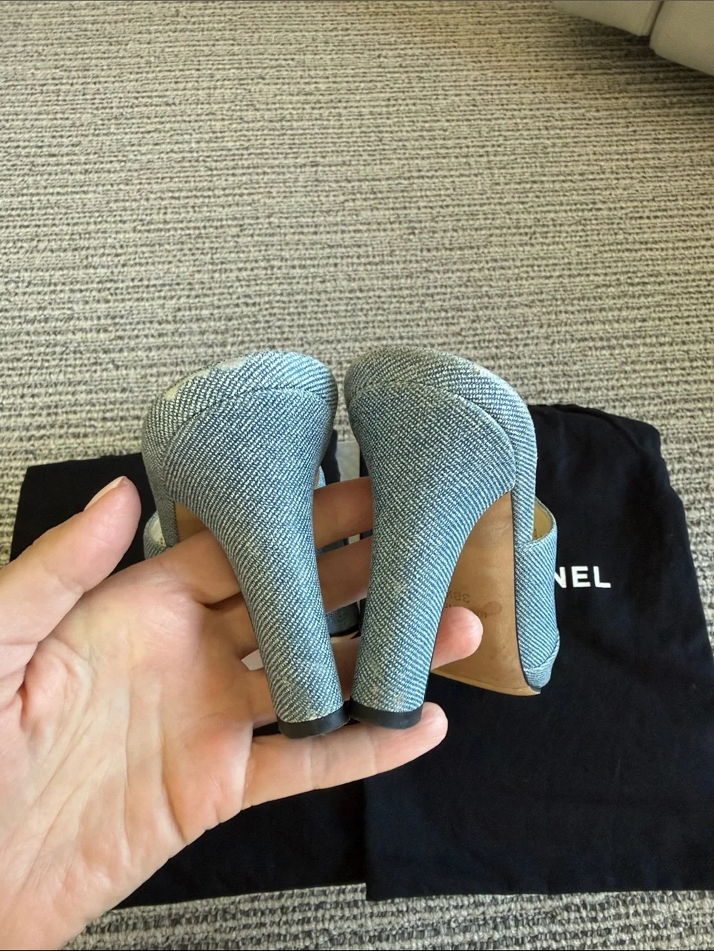 CHANEL slip mules