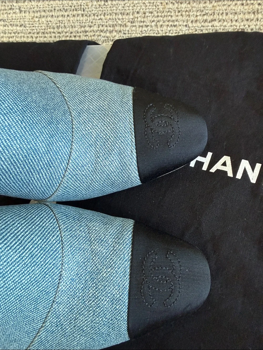 CHANEL slip mules