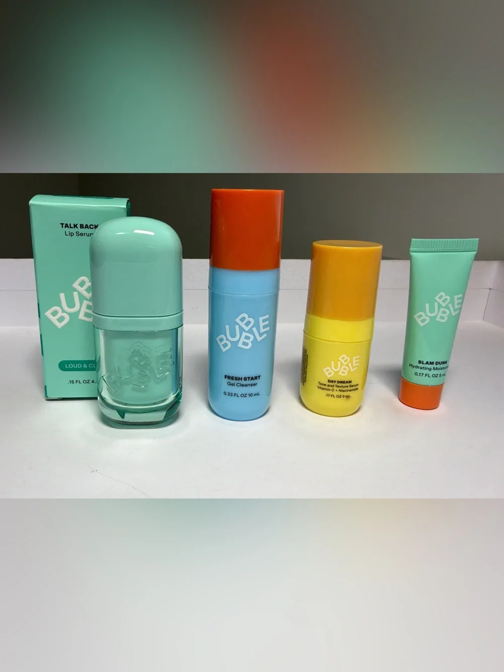 New, unused BUBBLE Fresh Start set of 4 mini and travel size