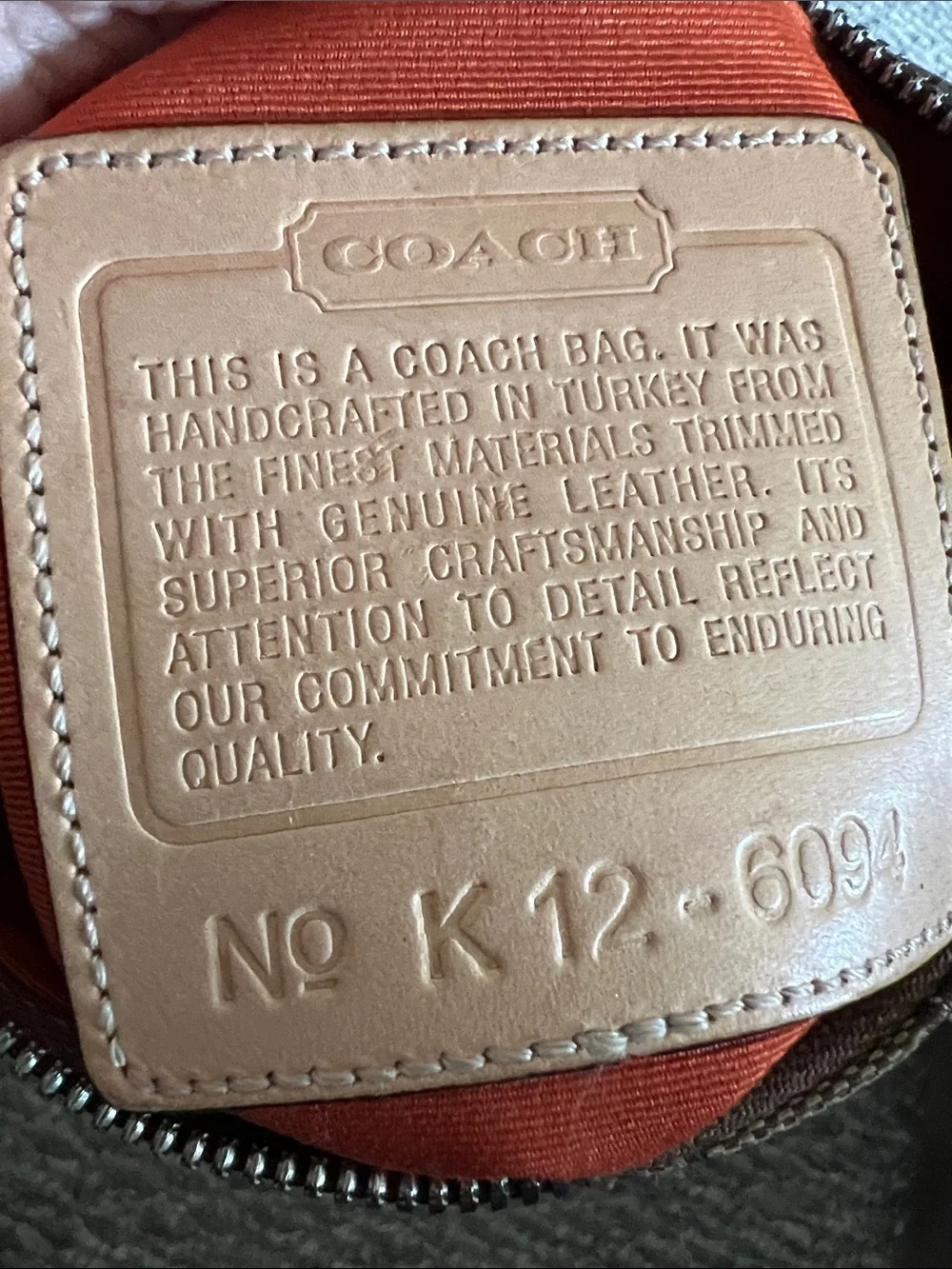 Coach y2k signature
