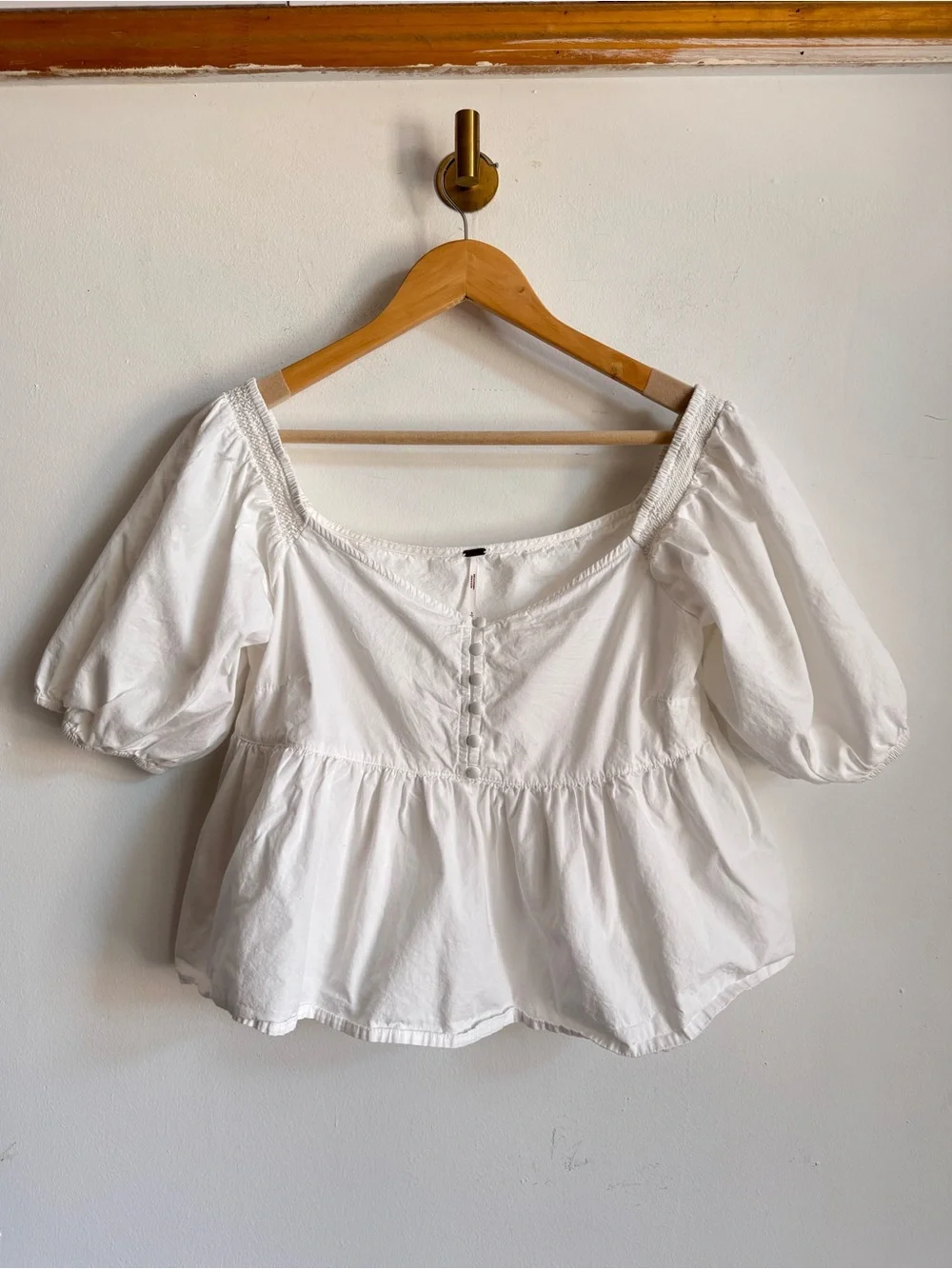 Free People poplin top