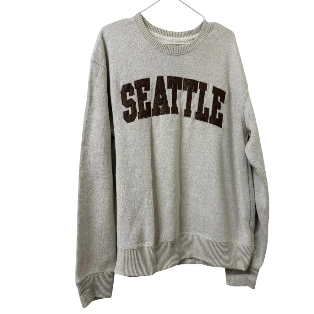 Cream Sweater by New York Popular