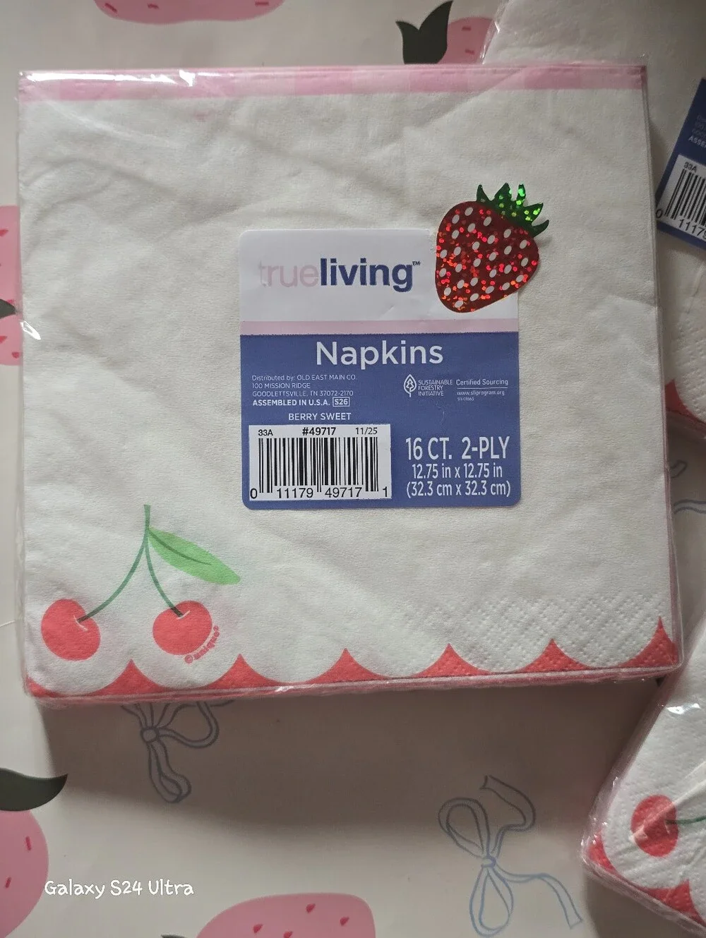 N/A cherry gingham