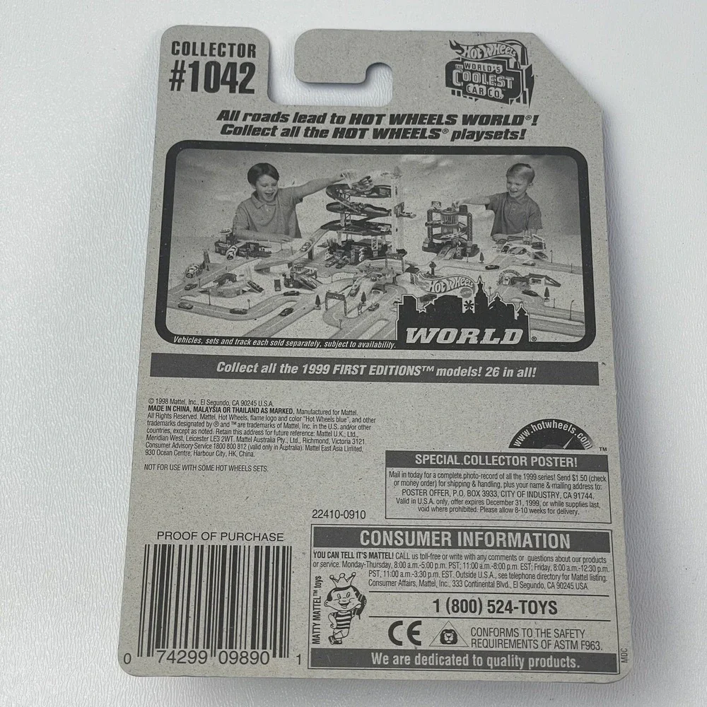 1998 Hot Wheels Twang Thang Green 1042 Green Gold Mattel Wheels