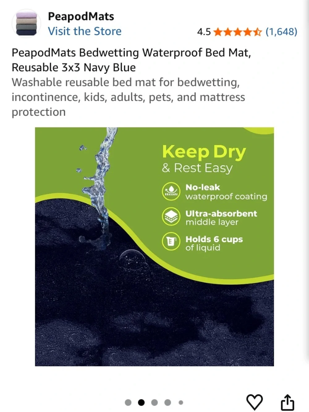 Peapod navy blue