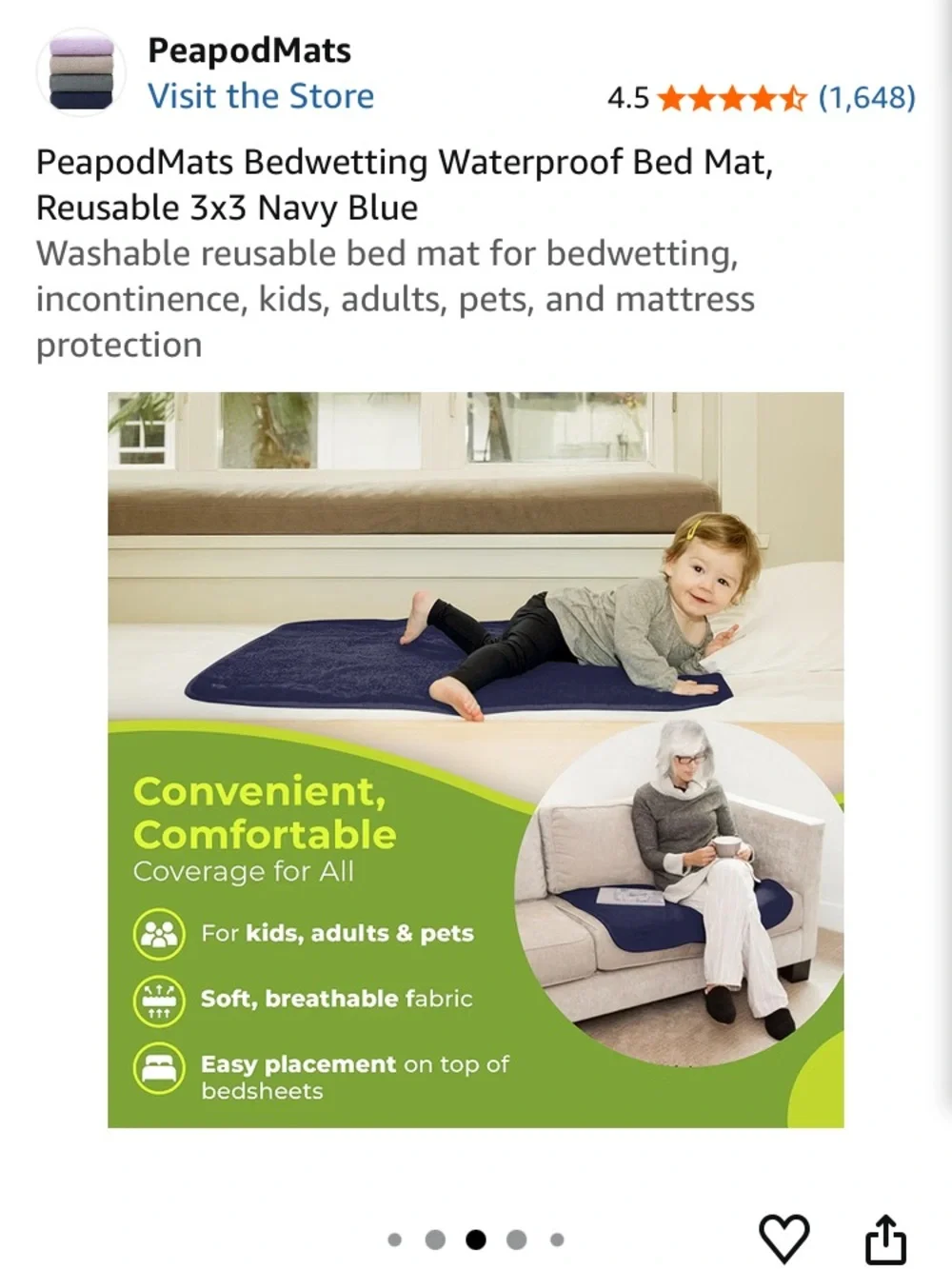 Peapod navy blue