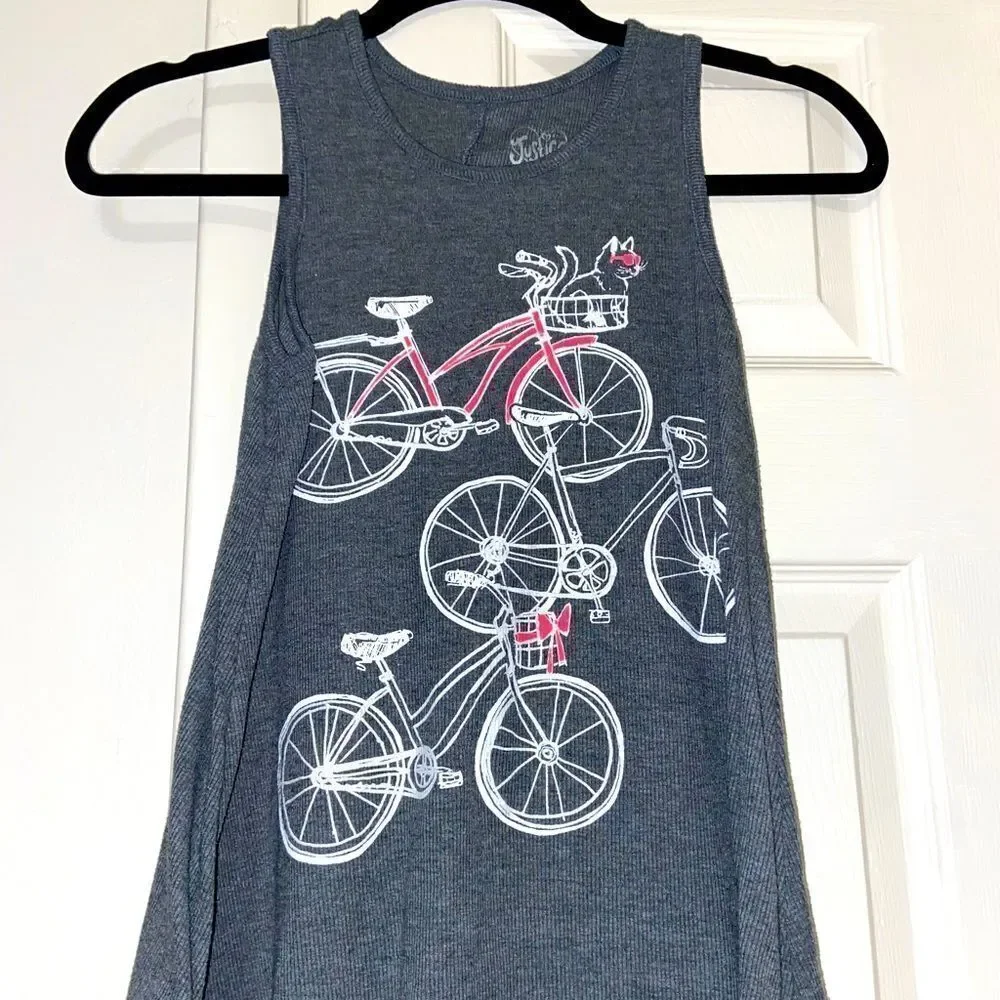 Justice flowy graphic tank top