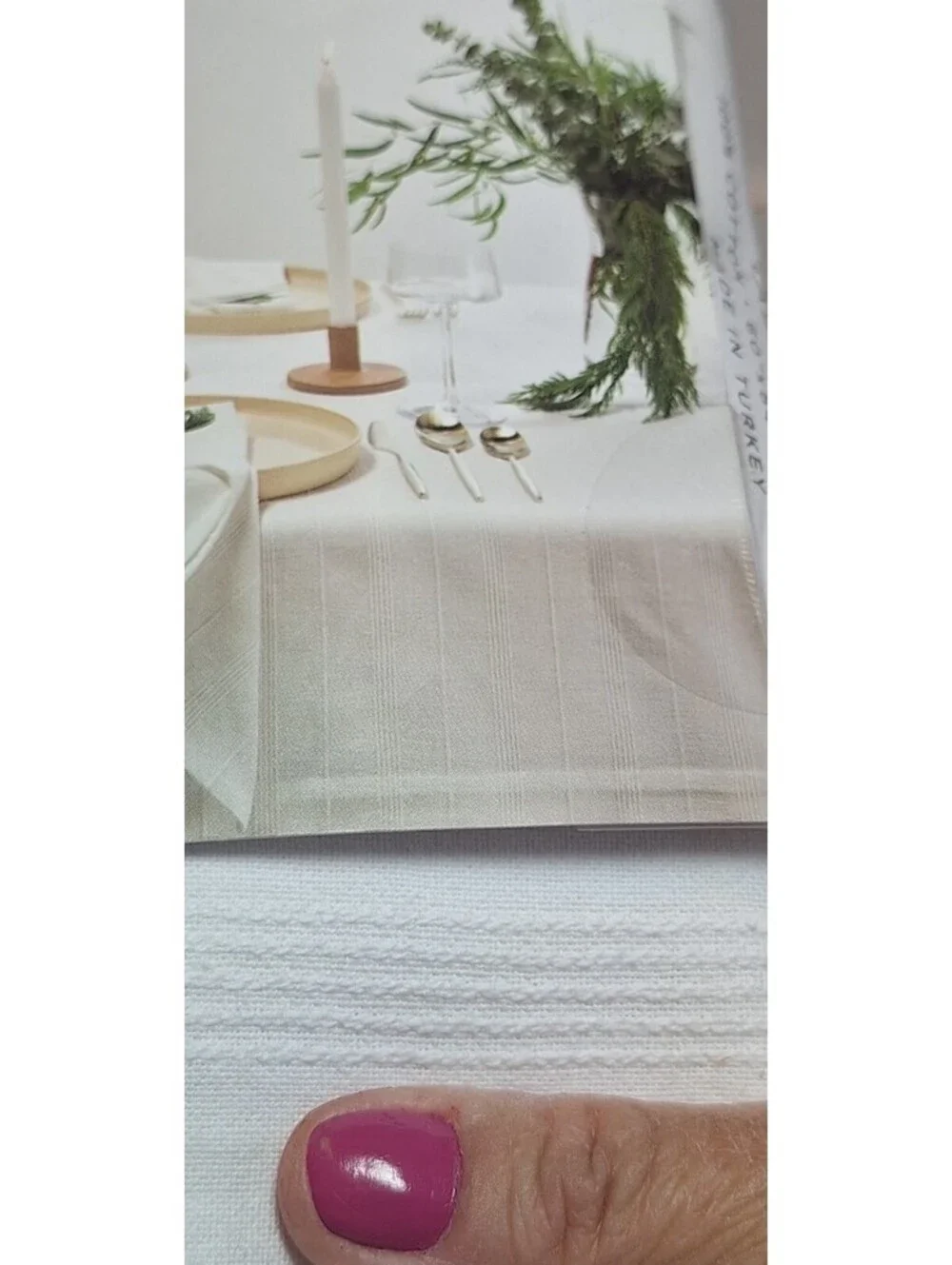 Thyme & Sage 60”X84” 100% Cotton Tablecloth European Collection Standard Turkey