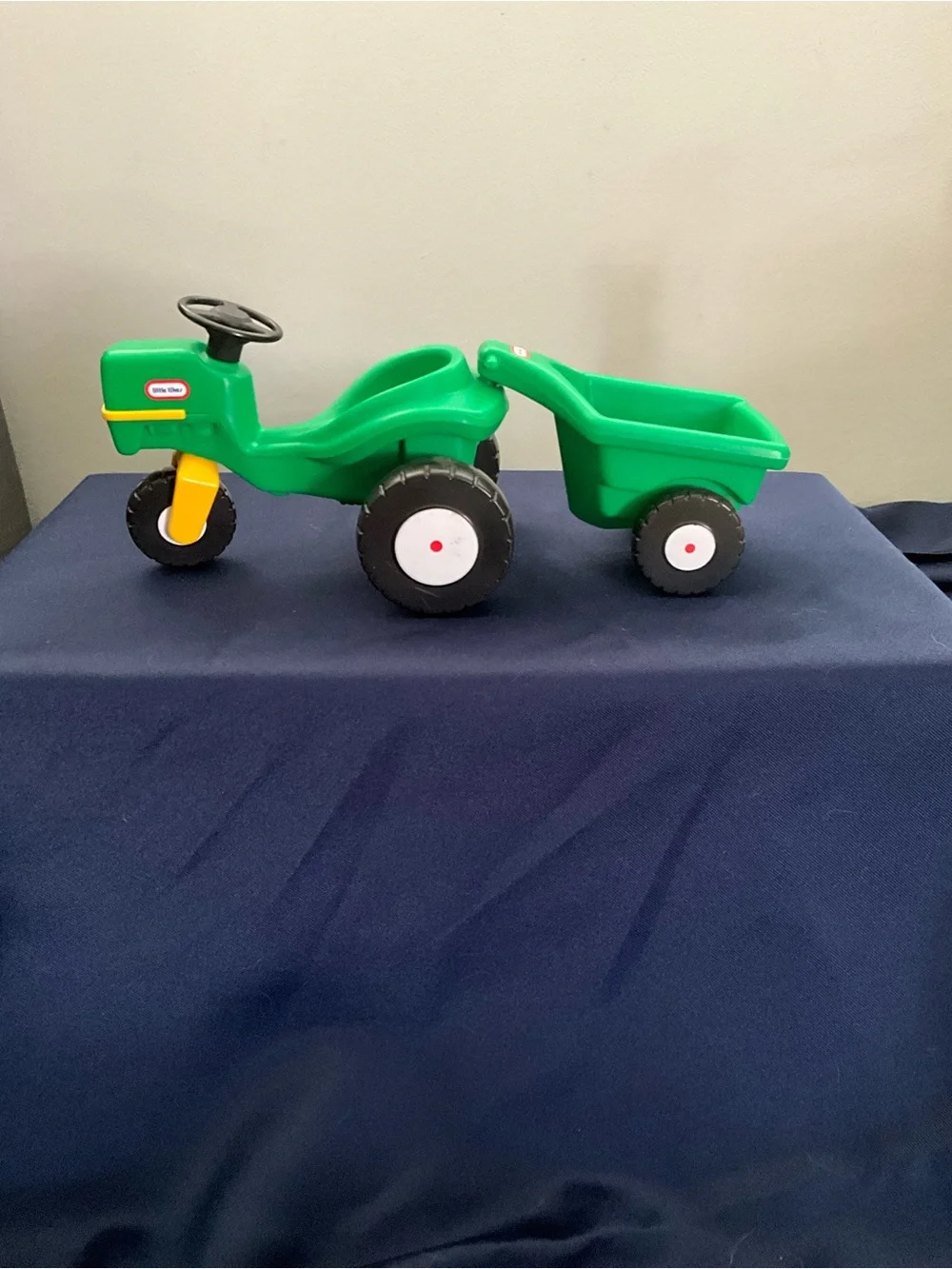 Vintage 1990s Little Tikes Place Miniatures 5598 Garden Tractor Cart Dollhouse