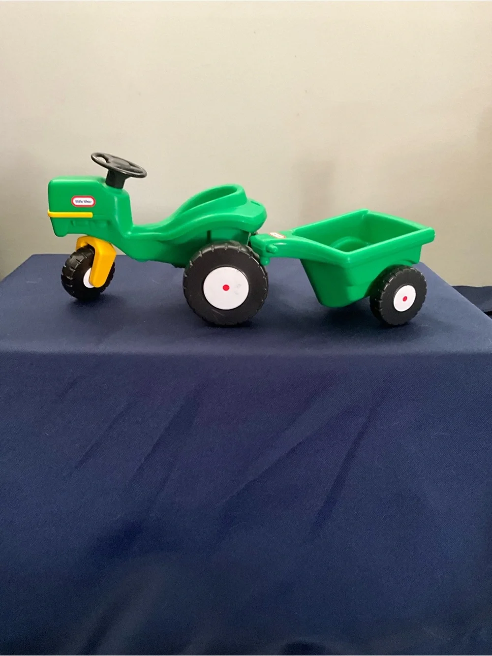 Vintage 1990s Little Tikes Place Miniatures 5598 Garden Tractor Cart Dollhouse