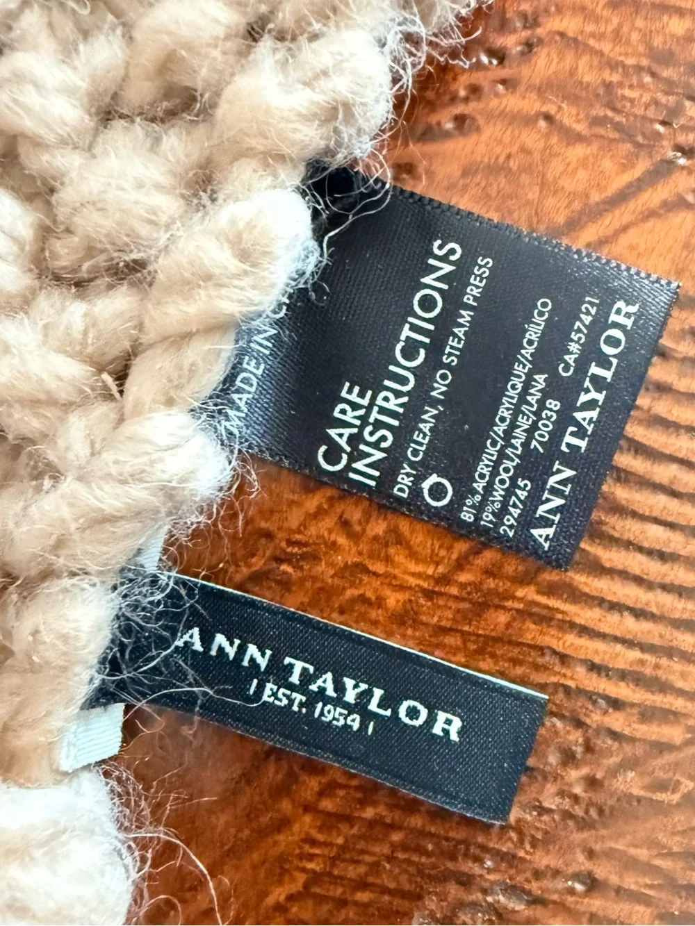 Ann Taylor thick knit