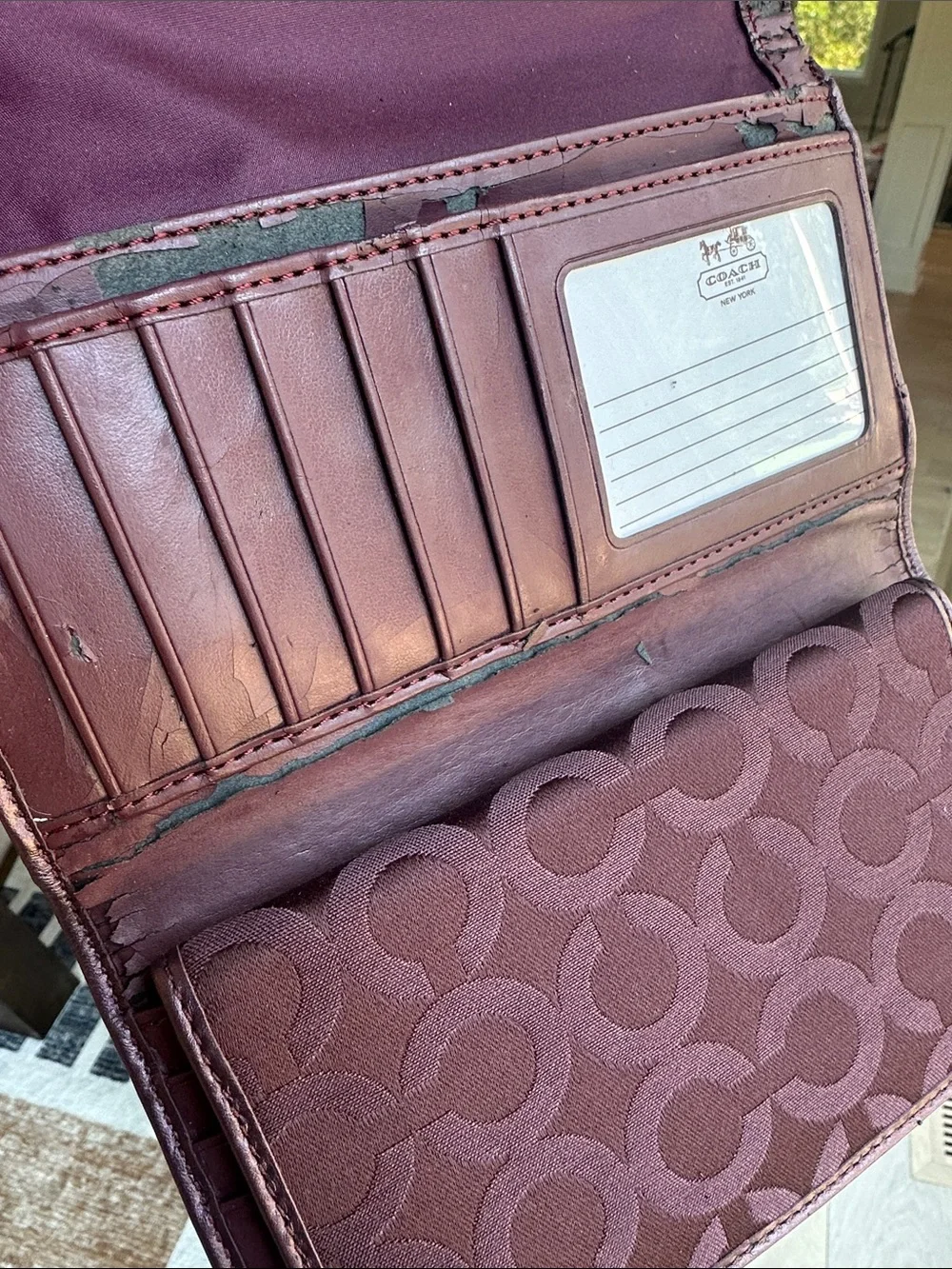 Coach continental wallet