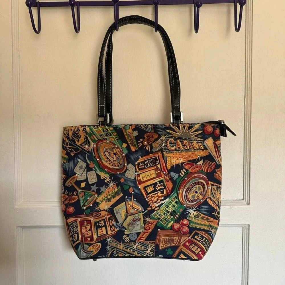 🎰‎ Casino print tote bag