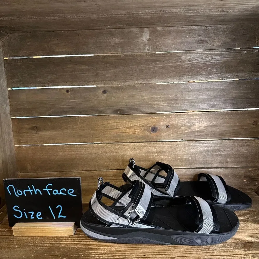 New NIB Mens The North Face Skeena‎ Sport Strappy Black Clear Sandals Size 12 M