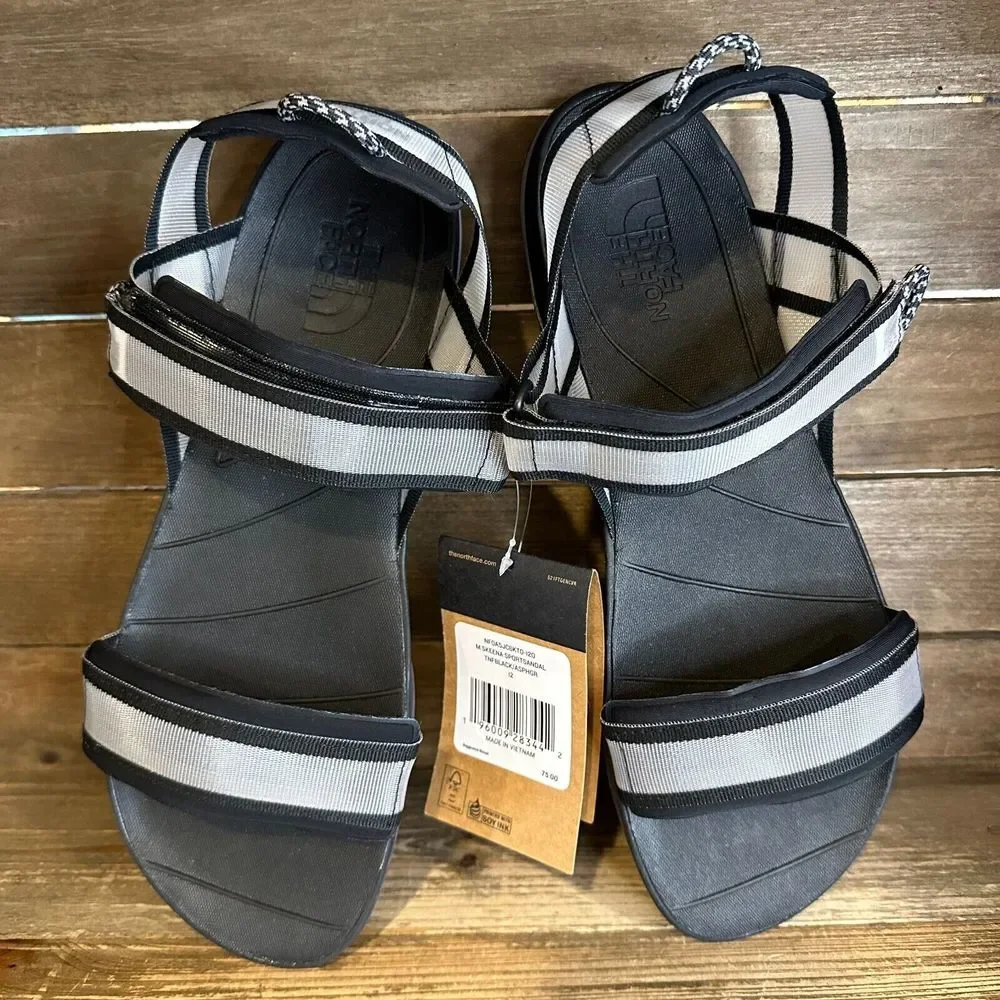 New NIB Mens The North Face Skeena‎ Sport Strappy Black Clear Sandals Size 12 M