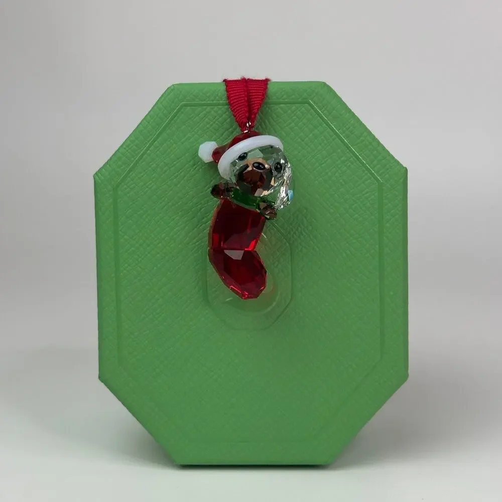Swarovski Christmas Holiday Cheers Beagle Ornament Christmas