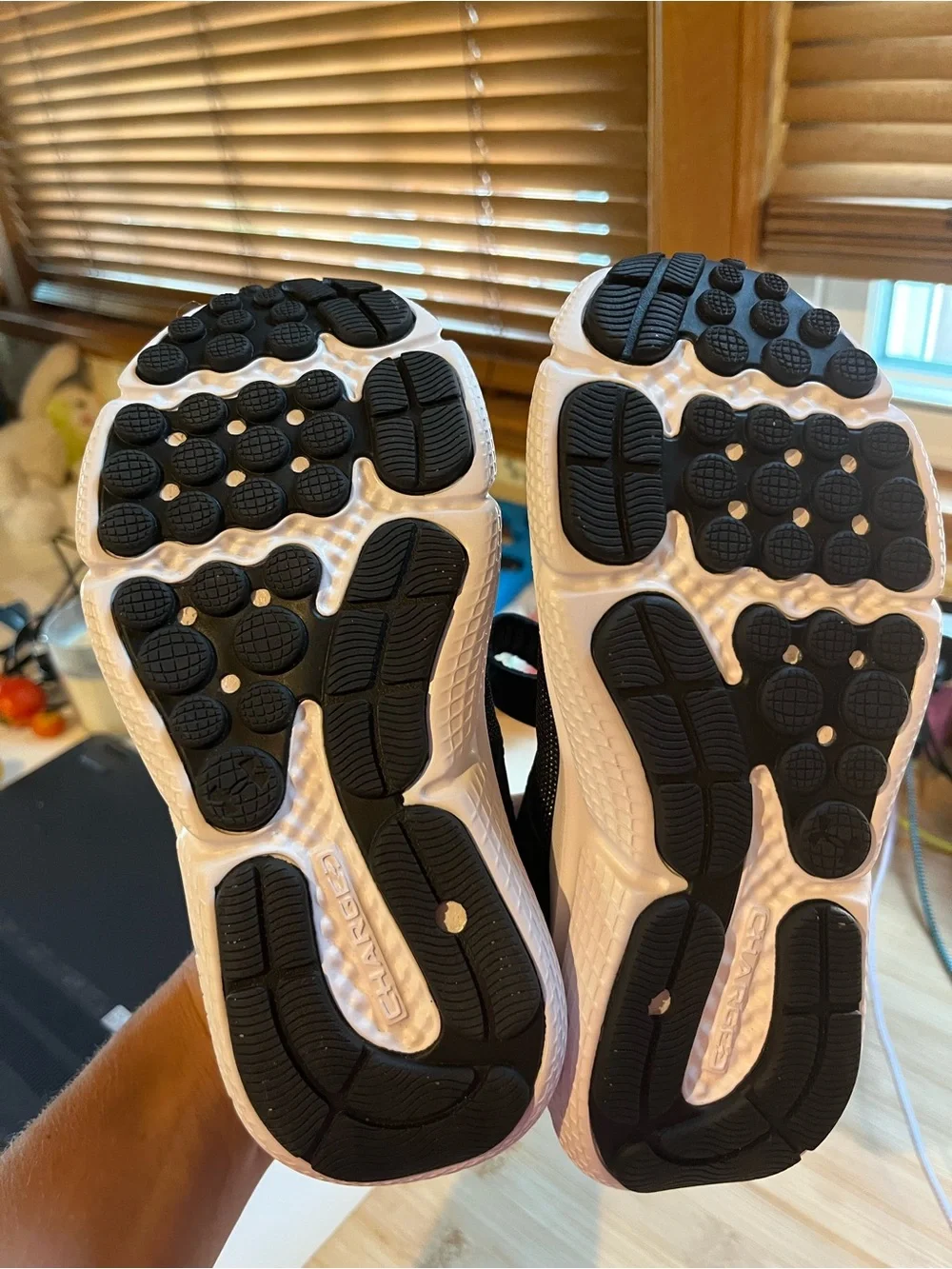 Under Armour Kids' Black and White Sneakers Tennis Shoes NWOT