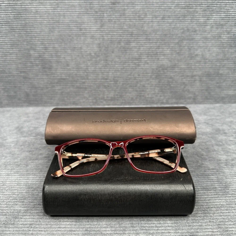 ProDesign Denmark 1783 c.4022 Red Tortoise Y2K Eyeglass 53-15-135 Essential