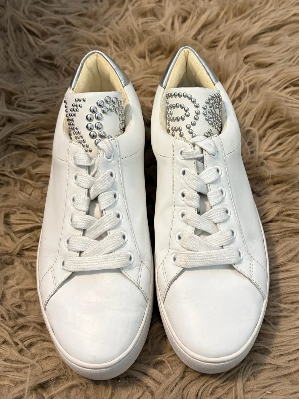 Michael Kors white leather