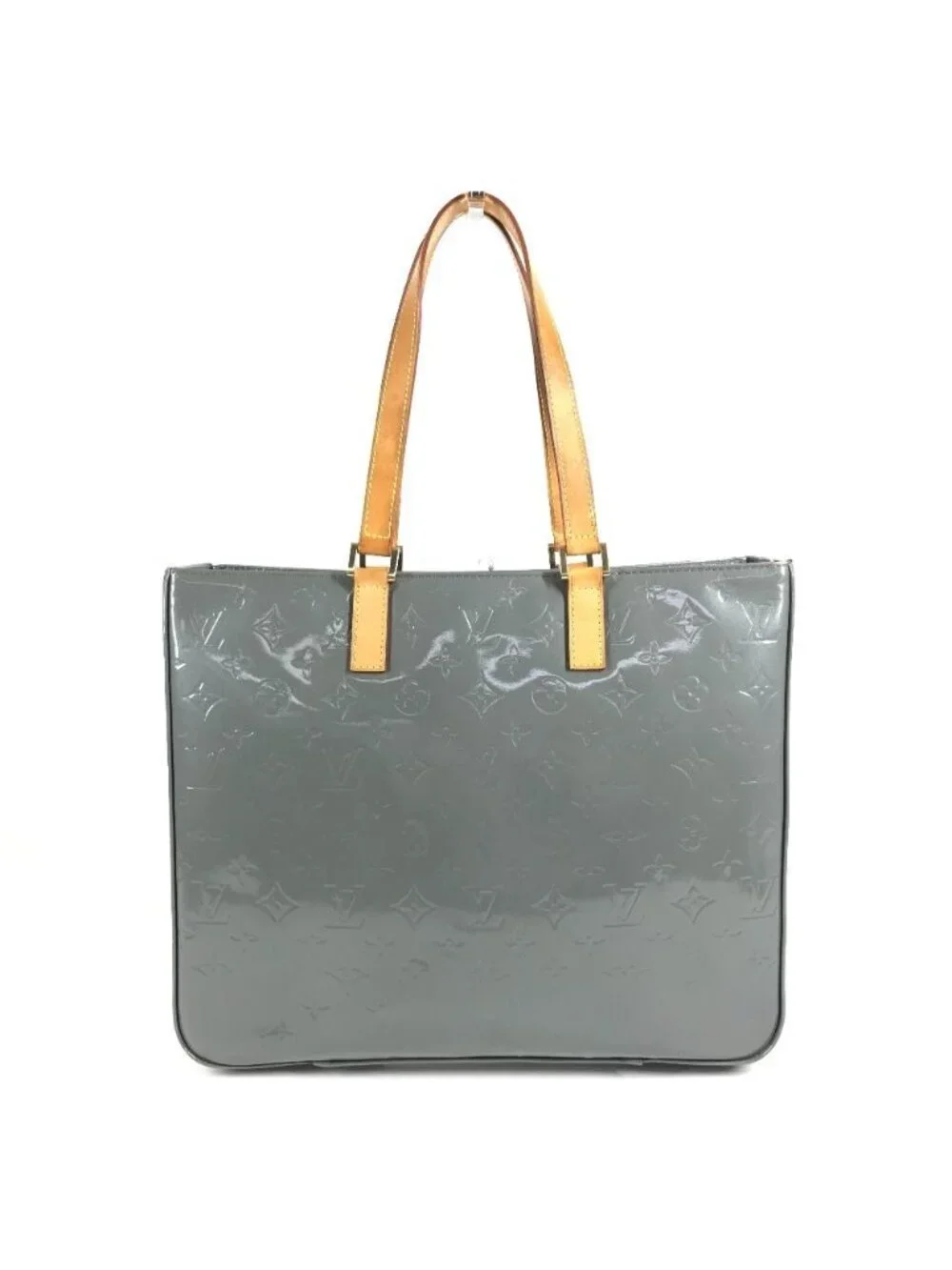 Louis Vuitton Tote Columbus Monogram Vernis Gray