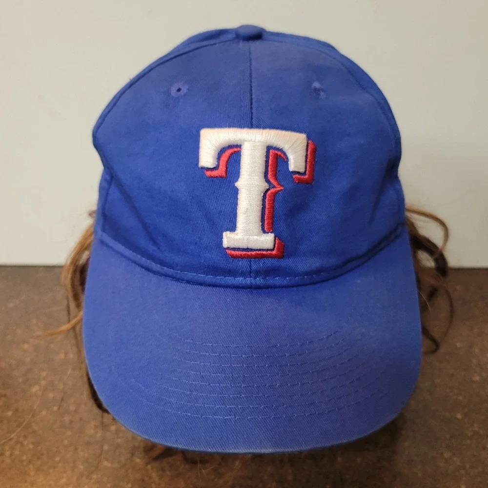 MLB Texas Rangers OC Sports Baseball Cap Youth Blue Embroidery Adjustable Hat