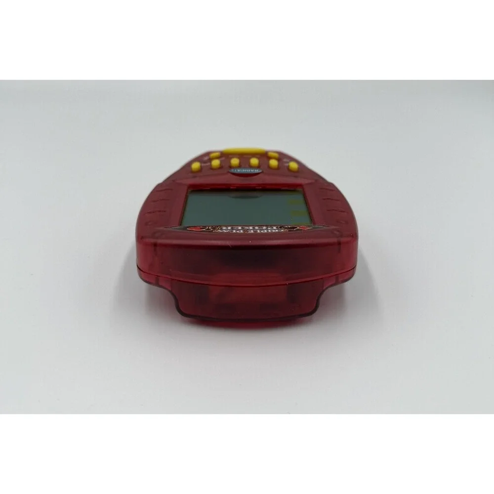 Radica Triple Play Poker Handheld Electronic Game Translucent Red Vintage 2000