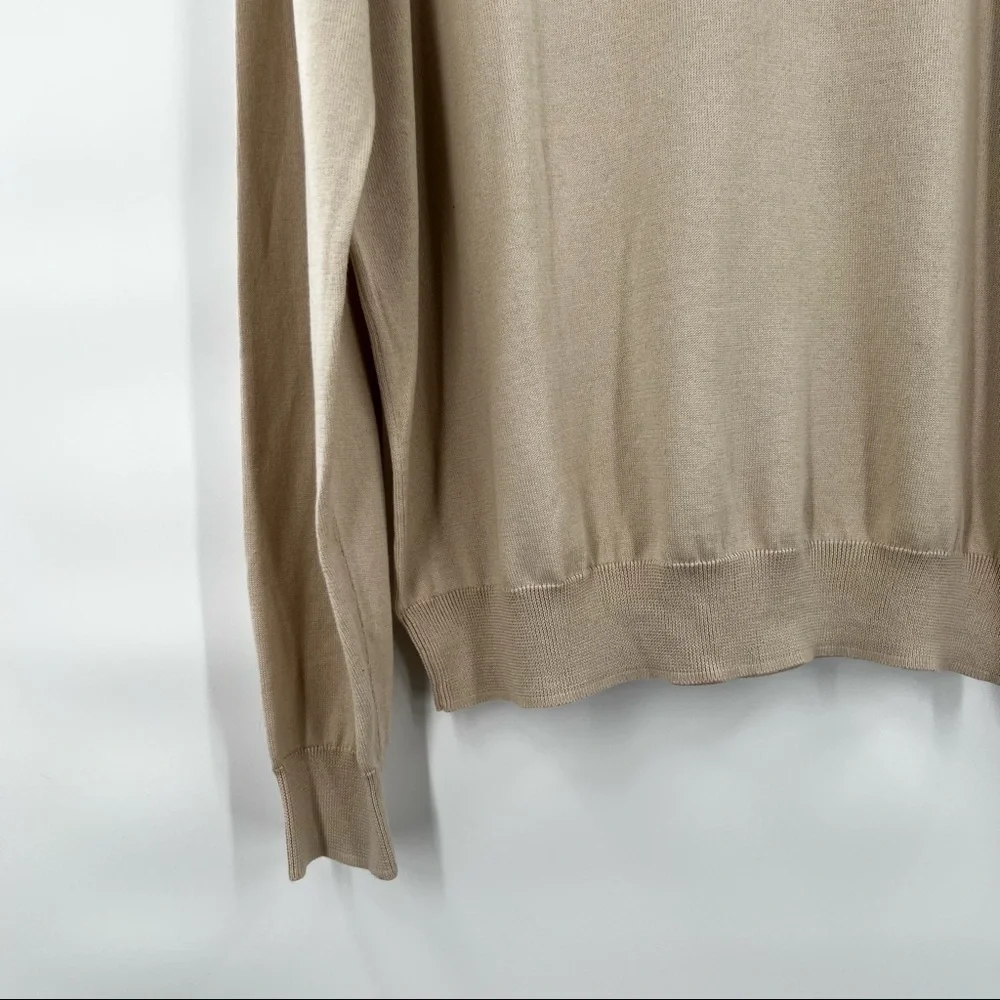 Brooks Brothers supima cotton brown long sleeve pullover XL