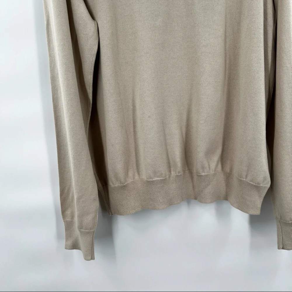 Brooks Brothers supima cotton brown long sleeve pullover XL