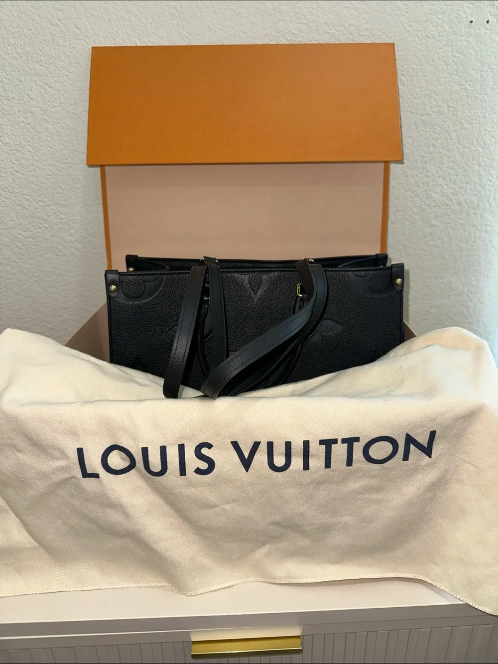 Louis Vuitton structured tote
