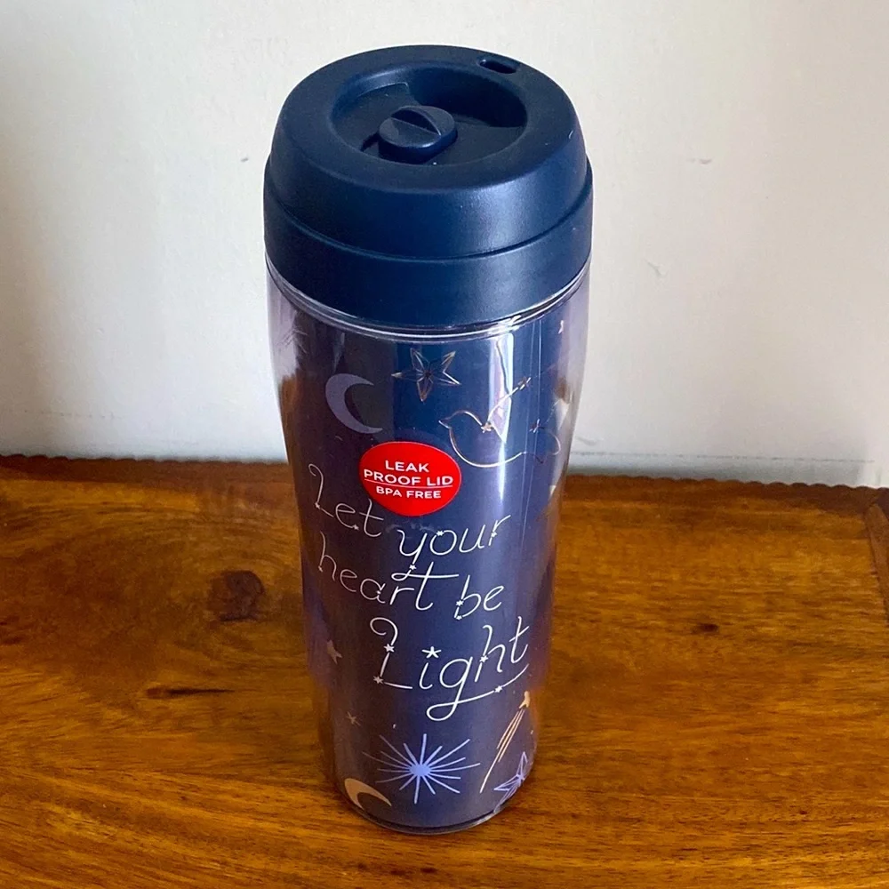 New Kohl's Holiday Tumbler Let Your Heart Be Light Cups 9.5