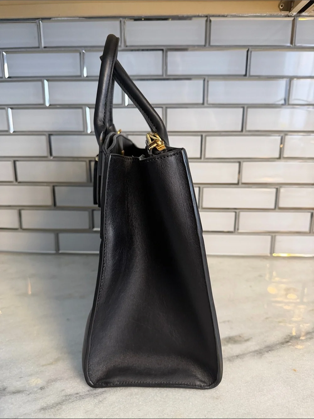 Louis Vuitton structured black