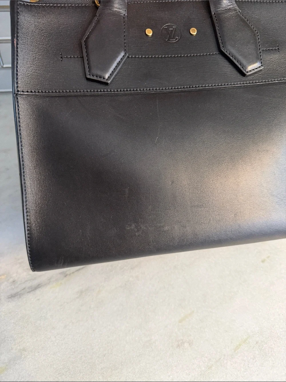 Louis Vuitton structured black