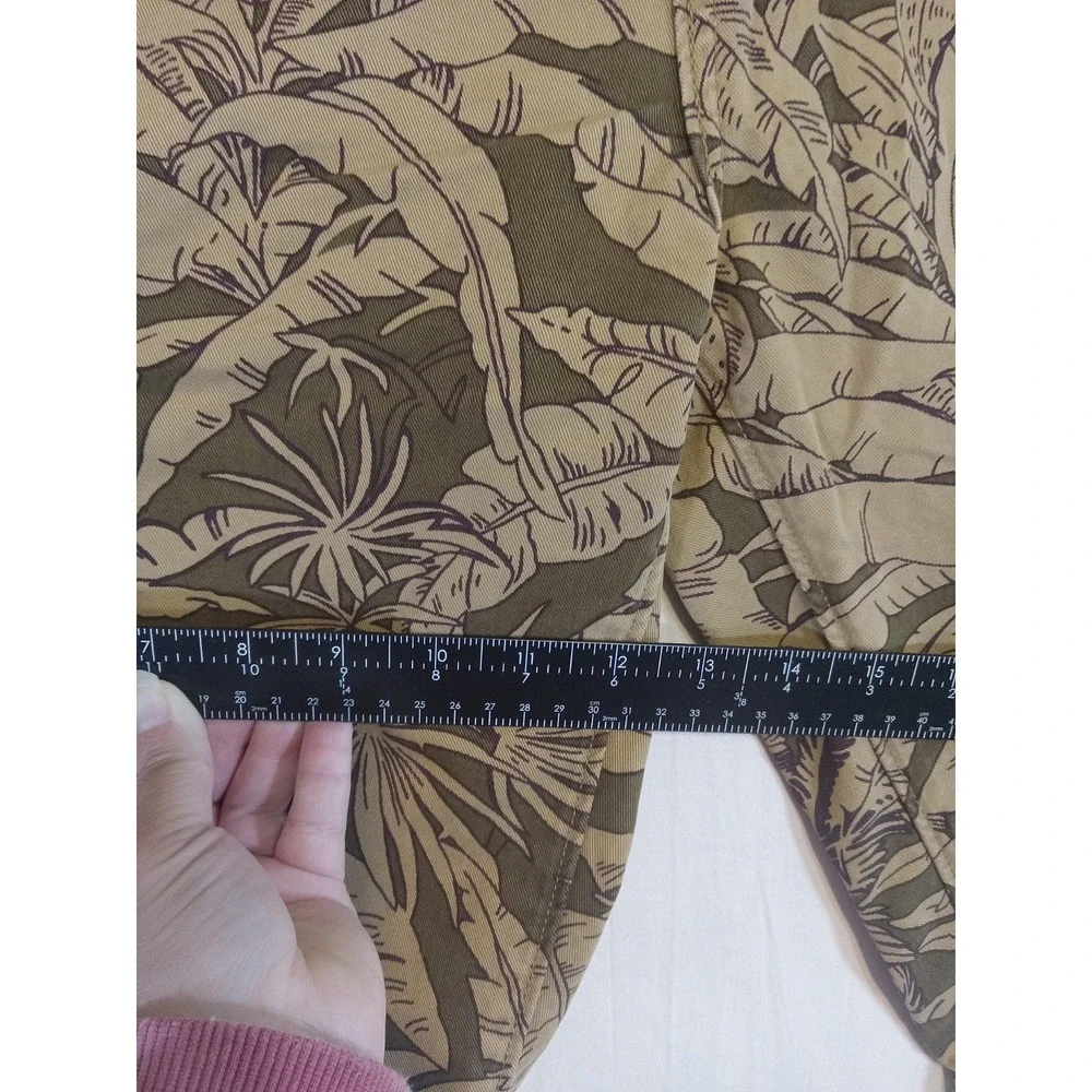 Levi's Tropical Leaf Print Cargo Shorts Men's W32 Brown Green Hawaiian Cotton