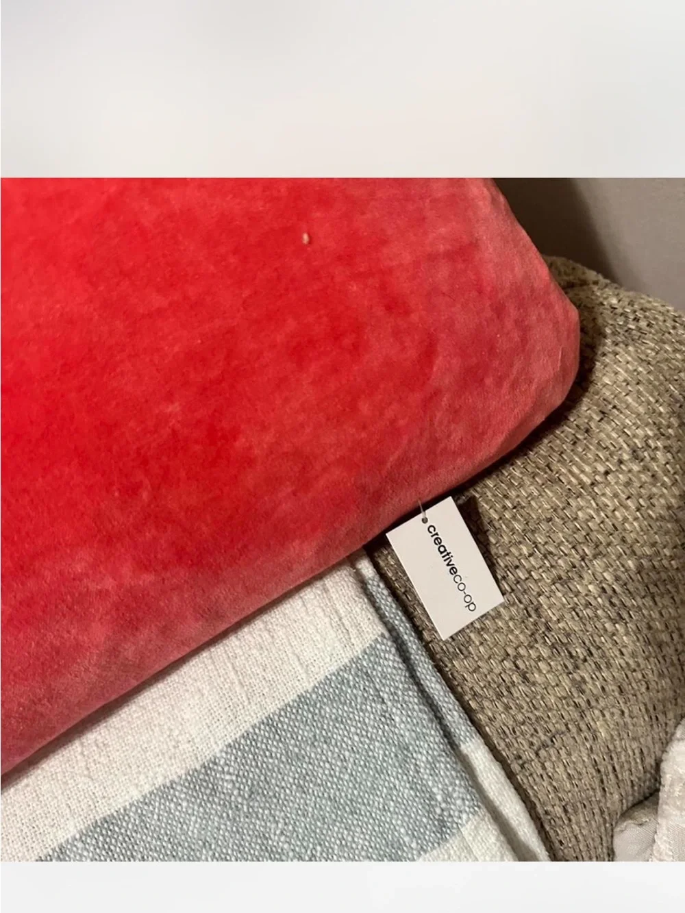 Creative Co-Op or fabric pink