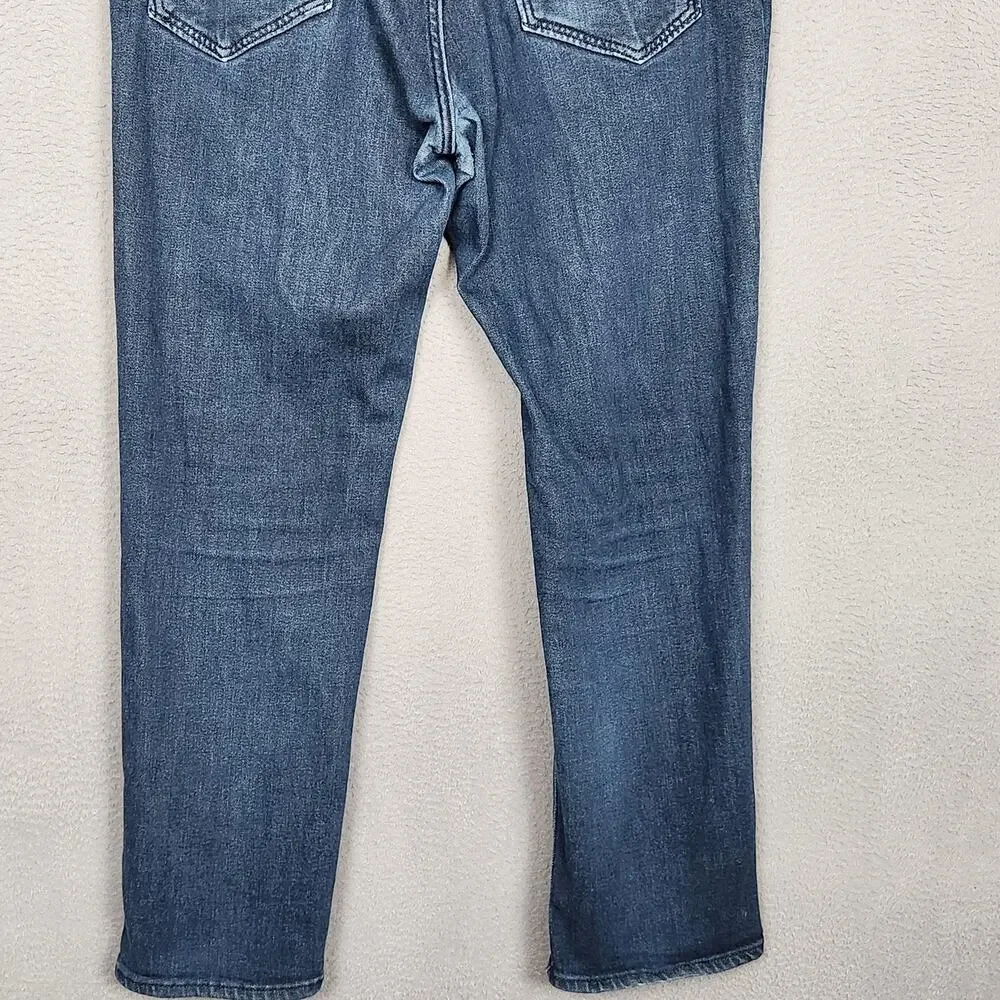 Banana Republic Travel Jean SL Jeans Mens 34x30 Blue Slim Straight Actual 34x29