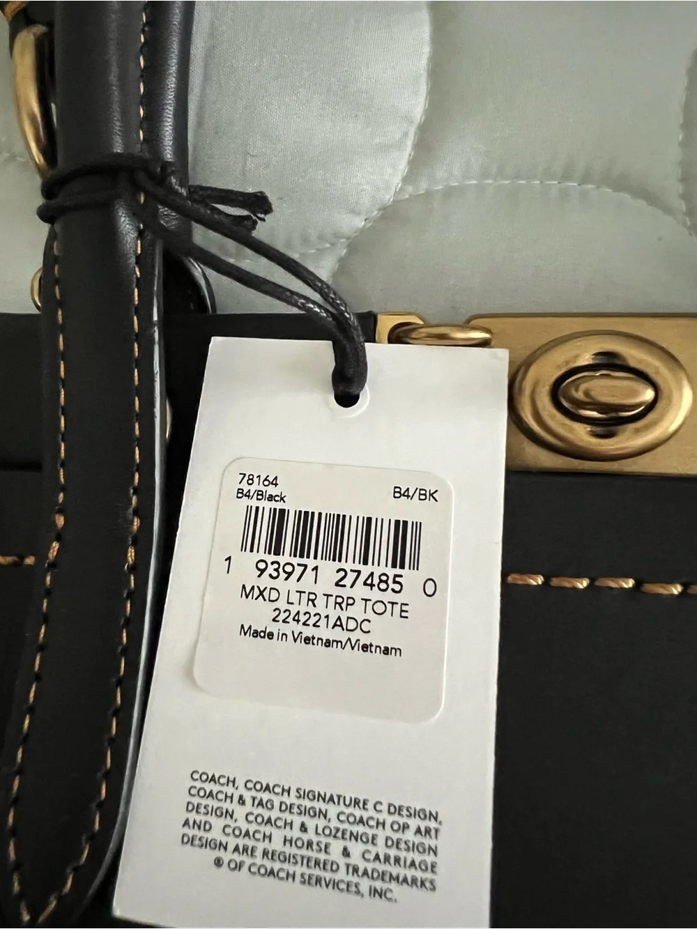 Coach elegant black