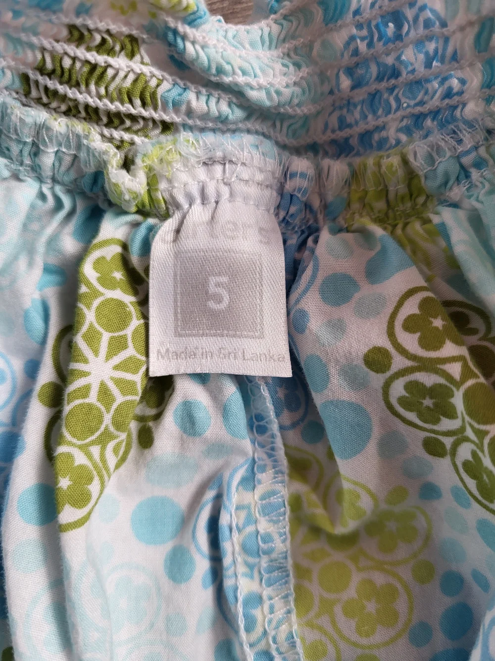 Girls 5T Light Blue Halter Sundress with Floral Medallions