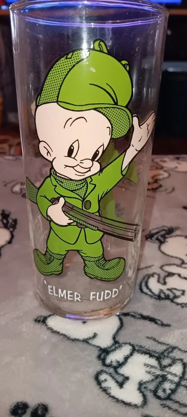 1973 Looney Tunes Elmer Fudd Warner Bros Pepsi Collector Series Glass~L@@K!!!!