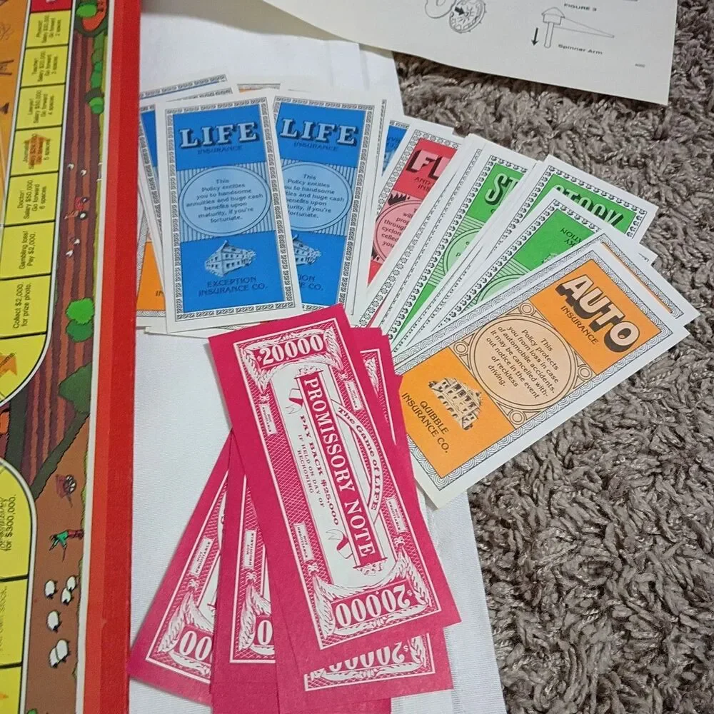 1985 Milton Bradley The Game of Life Complete!