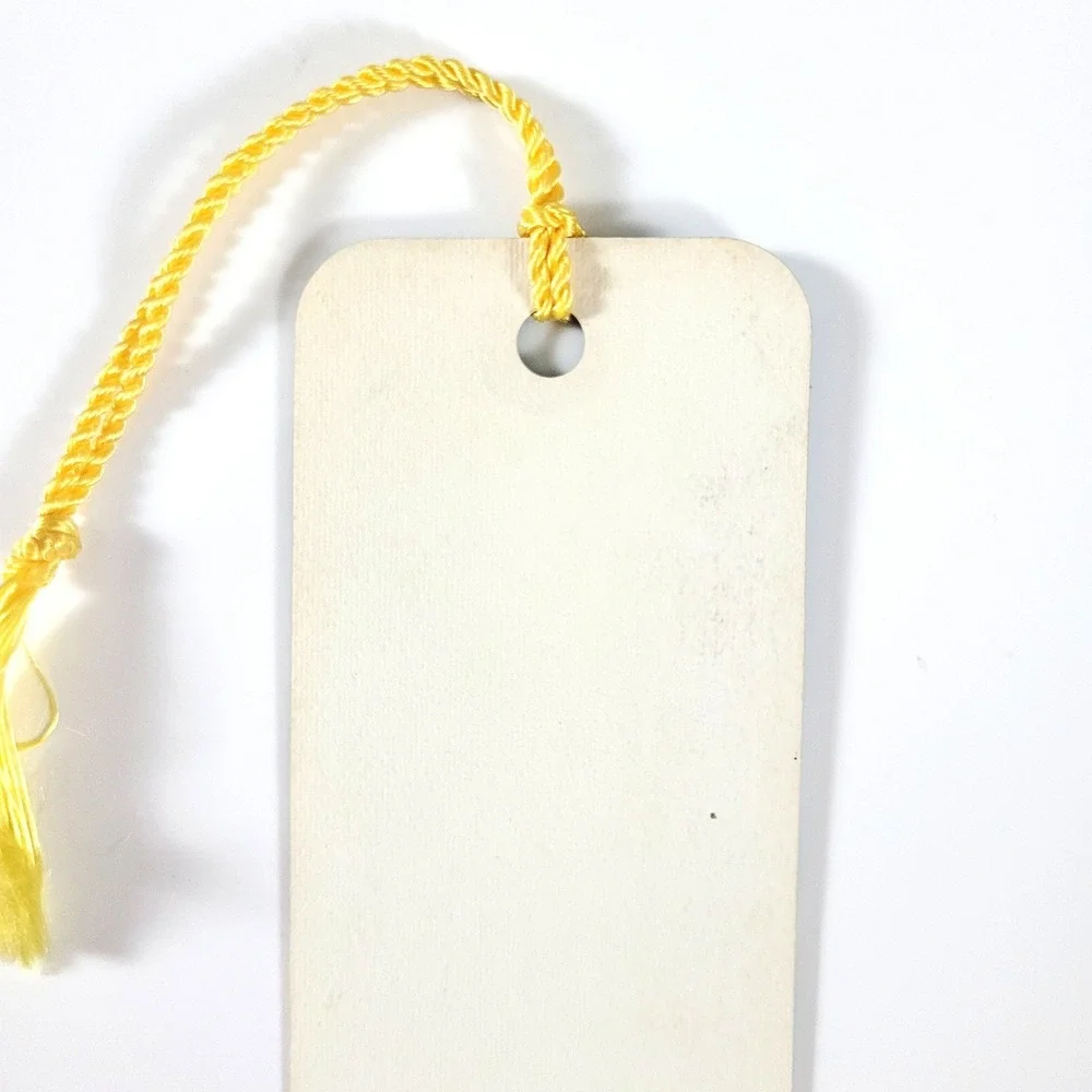 Vintage 80s Pussycats tassel Bookmark- White Kittens- Hallmark Cards- 60HBM 80-4