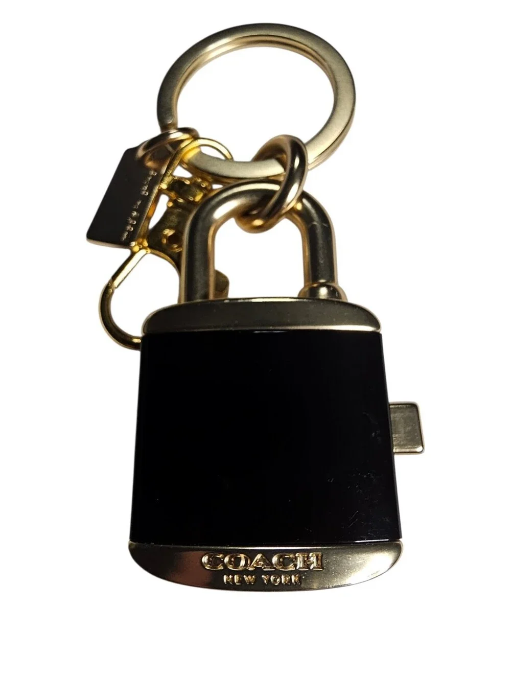 Coach padlock charm
