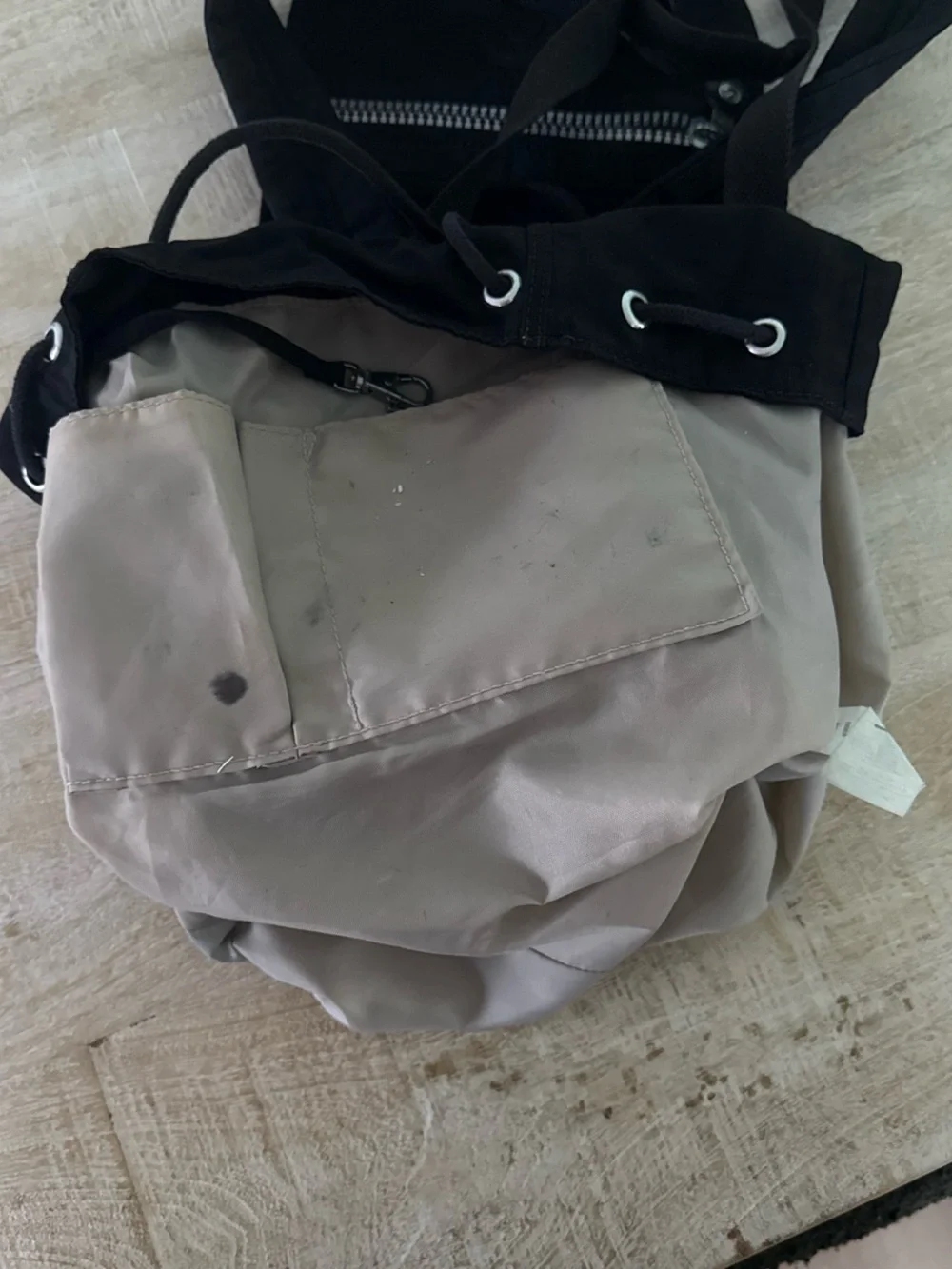 Kipling Black Nylon Small Backpack with Front Zips