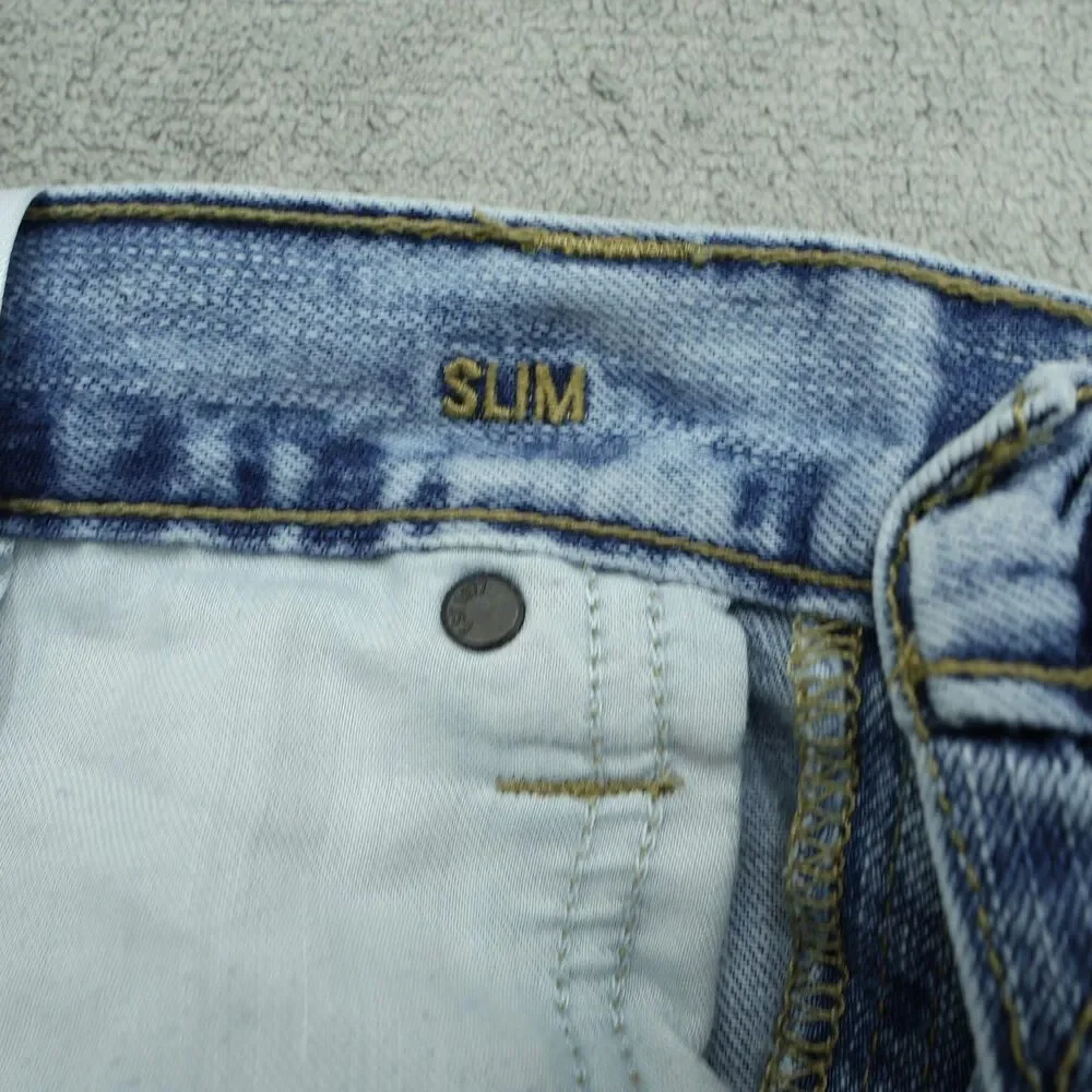 American Eagle Jeans Mens Size 32x30 Blue Slim Fit Straight Denim Light Wash