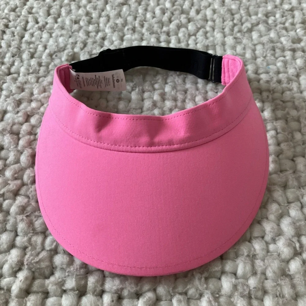 Lululemon Women's Fast Paced Wide Band Running Adjustable Visor Pink